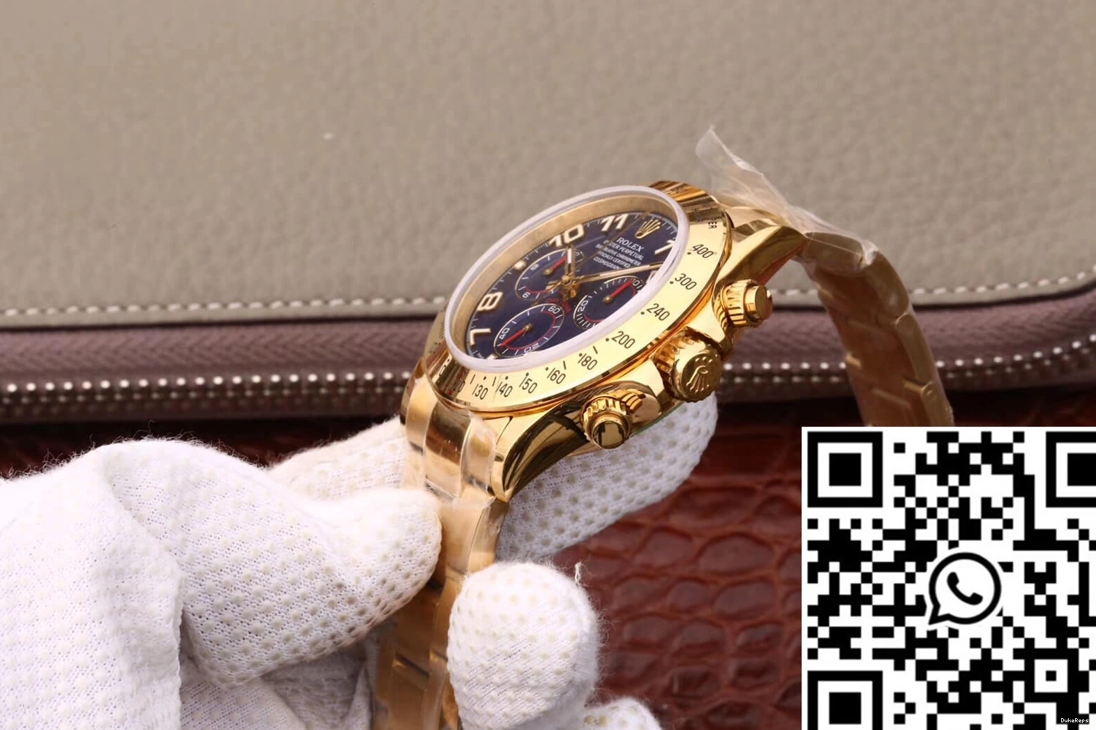 Factory Gold JH Dial Daytona 116528 Full Blue Rolex Cosmograph 0806
